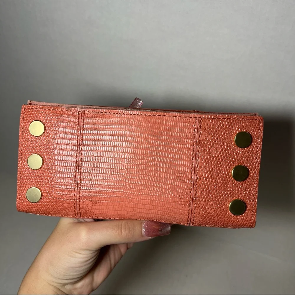 Hammitt 110 North Wallet Redwood North Lizard Leather Hardware